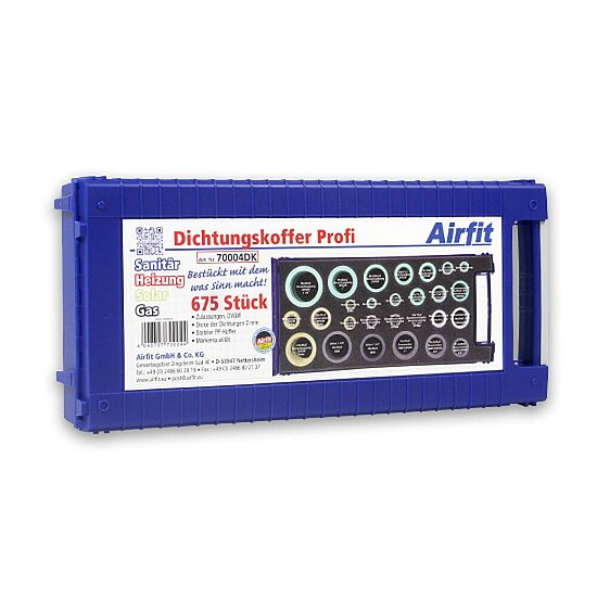 Dichtungskoffer, Profi, Sanitär/Heizung/Solar, Airfit, 675-Teilig