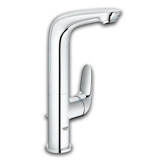 Waschtischmischer GROHE Serie Eurostyle, verchromt, geschlossener Hebel, hohe Ausführung, Einhebelmischer