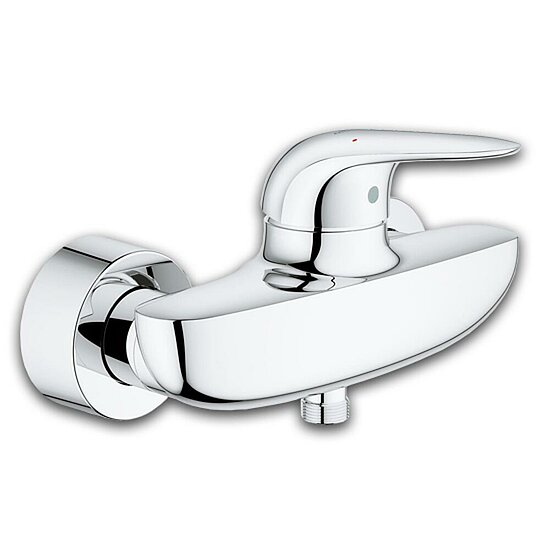 Brausemischer GROHE Serie Eurostyle, verchromt, geschlossener Hebel, Einhebelmischer