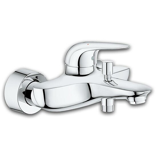 Wannenmischer GROHE Serie Eurostyle, verchromt, geschlossener Hebel, Einhebelmischer