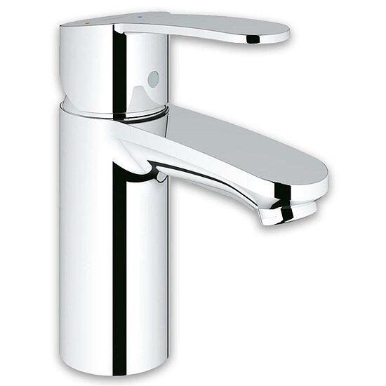 Waschtischmischer GROHE Serie Eurostyle Cosmopolitan, verchromt, Typ Standard, mit Zugstangen-Ablaufgarnitur