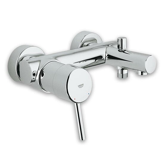 Wannenmischer GROHE Serie Concetto, verchromt, Einhebelmischer