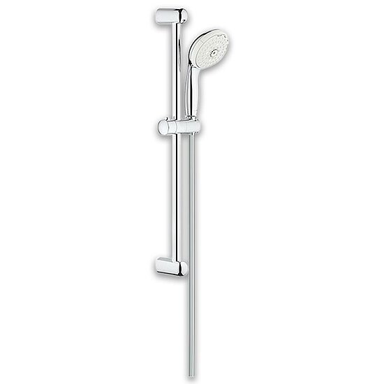 Brause-Set GROHE Serie Tempesta 100, verchromt, 2 Strahlarten, Brausestange 600mm