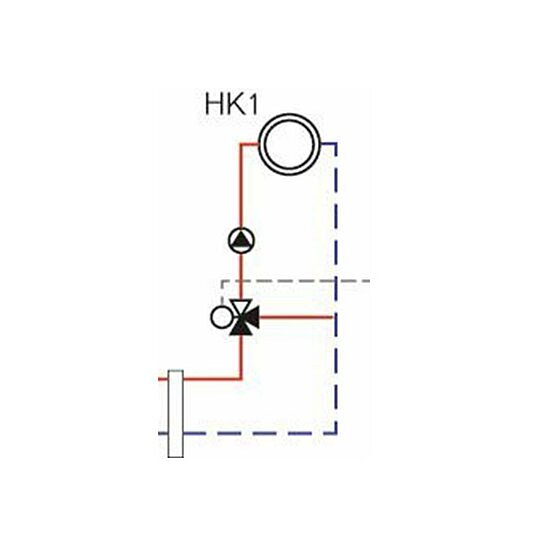 Heizkreiserweiterung Logaplus, Buderus, 1 Heizkreis gemischt, mit Weiche, bis 35 kW