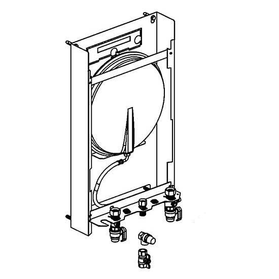 Anschlussset mit Membranausdehnungsgefäß für Daikin Altherma C Gas W top Version T