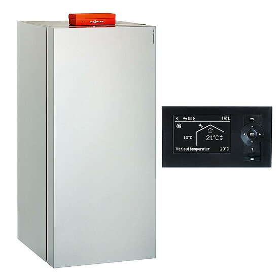 Gaskessel Paket Vitrocrossal 300, 19 kW, bodenstehend, ohne Mischer, Vitotronic 200 KW6B, Viessmann