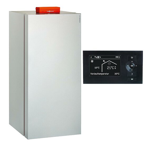 Gaskessel Paket Vitrocrossal 300, 19 kW, bodenstehend, mit Mischer, Vitotronic 200 KW6B, Viessmann