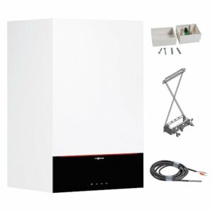 Gaskessel Paket Vitodens 200-W, 32 kW, 7 Zoll Display, wandhängend, Außentemperaturfühler, Viessmann