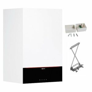 Gastherme Paket Vitodens 200-W, 19 kW, Kombitherme Unterputz, 7 Zoll Display, Außentemperaturfühler, Viessmann