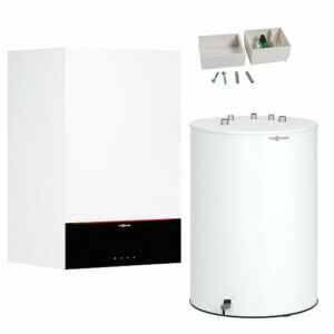 Gastherme Paket Vitodens 200-W, 11 kW, 120 L Vitocell 100-W CUGB, 7 Zoll Display, Außentemperaturfühler, Viessmann