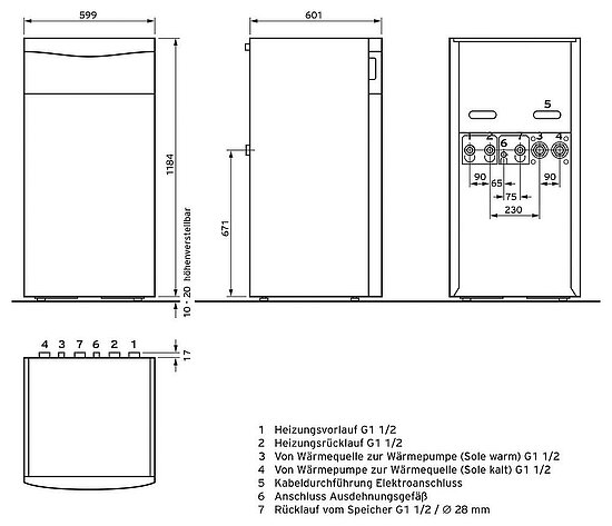 VAILLANT flexoTHERM exclusive VWF 87/4 (Sole/Wasser)