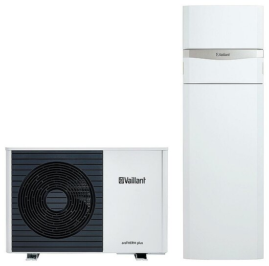 VAILLANT Luft/Wasser Wärmepumpe aroTHERM plus mit uniTOWER plus VWL 55/6 A S2 mit VIH QW 190/6 E