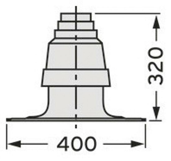 VAILLANT Schachtabdeckung PP für Abgasleitung DN 80