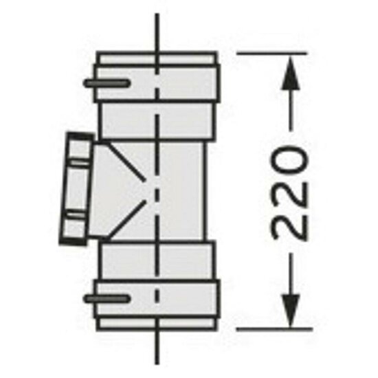 VAILLANT Set 2 Revisionselement. Brennw. für flexible Abgasleitung DN 80. PP