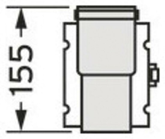 VAILLANT Trennvorrichtung Brennwert Luft-/Abgasführung. PP. 60/100 mm