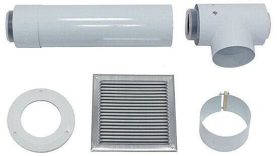 VAILLANT Basis-Anschluss-Set für getrennte Luftzufuhr 80/125 mm PP