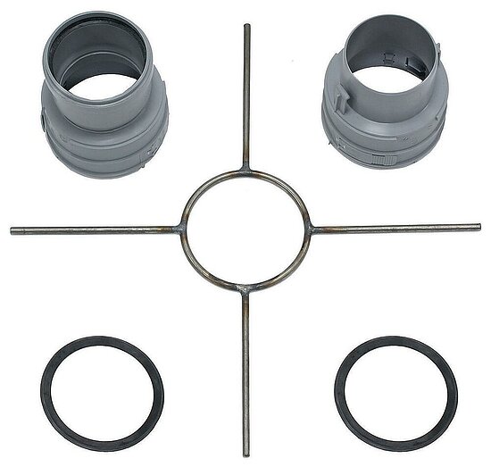 VAILLANT Set 6 Grundelemente Brennwert für flexible Abgasleitung DN 80. PP