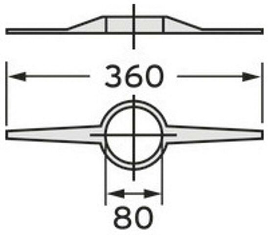 VAILLANT Abstandshalter (7 St.) Schacht für flexible Abgasleitung DN 80. PP