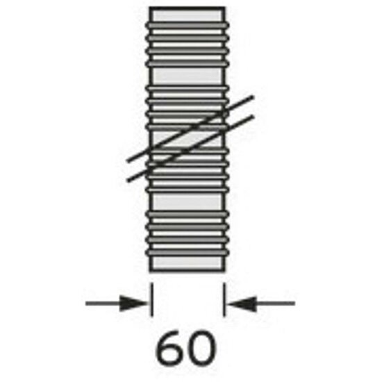 VAILLANT 50 m flexibles Rohr für flexibles Abgassystem DN 60. PP