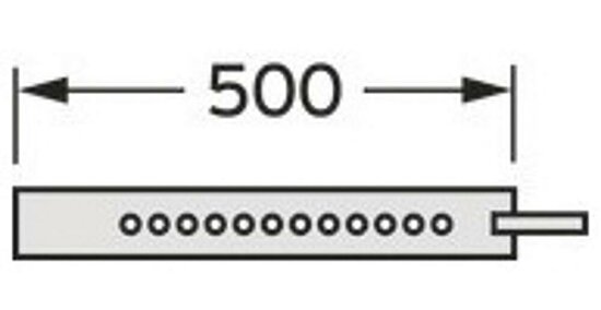 VAILLANT Auflageschiene verläng. 500 mm für Stützbogen Schacht DN 160. DN 200