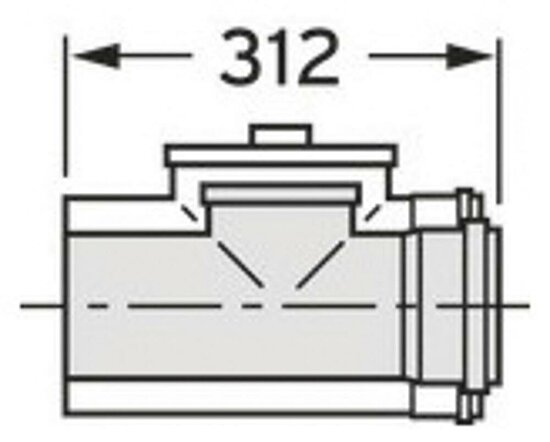 VAILLANT Reinigungsöffnung 110/160 mm konzentrisch PP