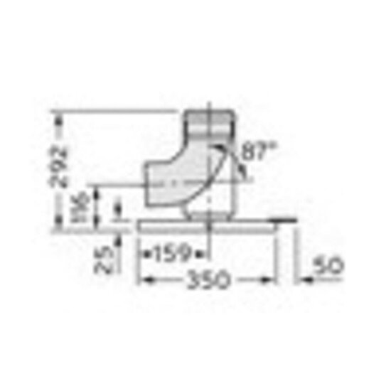 VAILLANT Stützbogen 87 Gr 110 mm PP mit Auflageschiene 350 mm