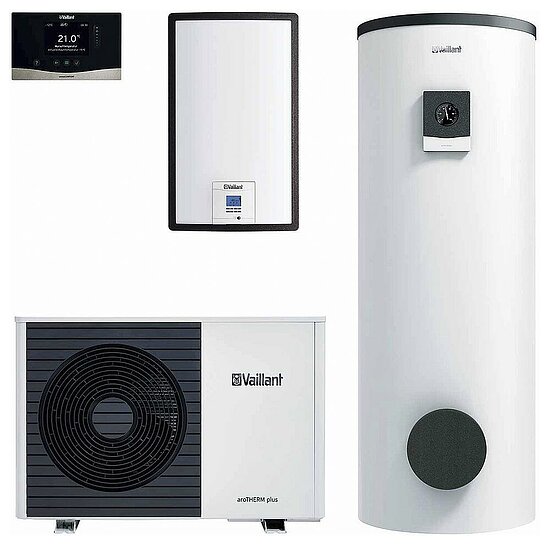 VAILLANT Wärmepumpen-Paket aroTHERM plus VWL 75/6 A S2 uniSTOR plus VIH RW 300 4.32