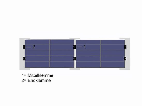 Mittelklemme 30-40mm Photovoltaik, iFIX, voestalpine