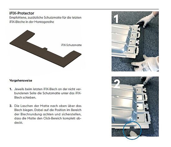 iFIX Protector Bautenschutzmatten-Ende mit Kaschierung, iFIX, voestalpine