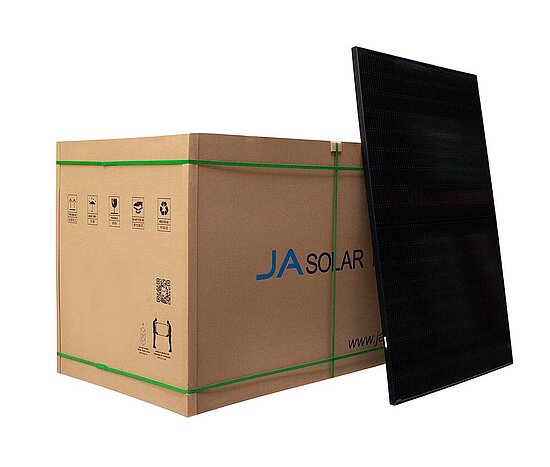 Photovoltaik, Solarmodul, JAM54S31-405W MR JA Solar, 405Wp, mono – Halbzellen, full black (36 Stück, ganze Palette)
