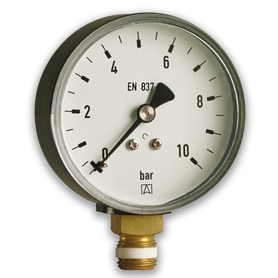 Rohrfeder-Manometer für Heizung/Sanitär Industrie – Radial, DN 8