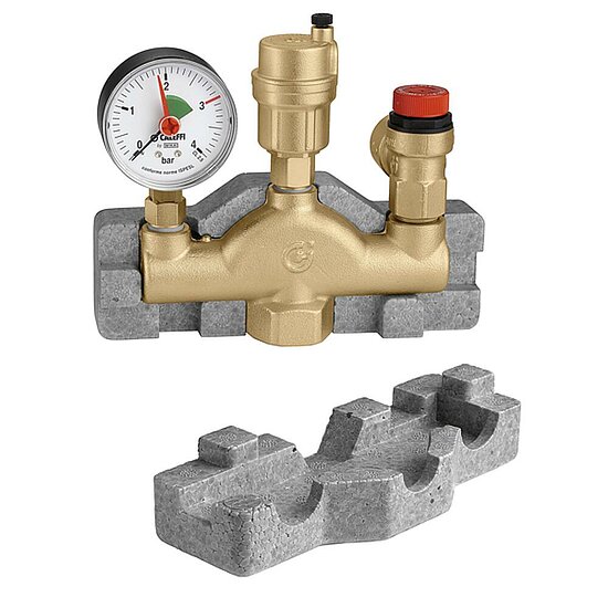 Kesselsicherheitsgruppe 1“ mit Isolierung, Caleffi