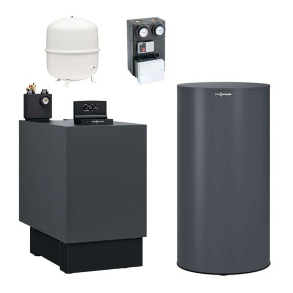 Viessmann Öl-Brennwert-Heizgerät Vitoladens 300-C J3RB 24 kW mit Mischer Warmwasserspeicher Vitocell 100-V CVAA 200L