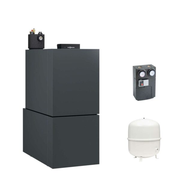 Viessmann Öl-Brennwert-Heizgerät Vitoladens 300-C J3RB 24 kW mit Warmwasserspeicher Vitocell 100-H CHAA 160L